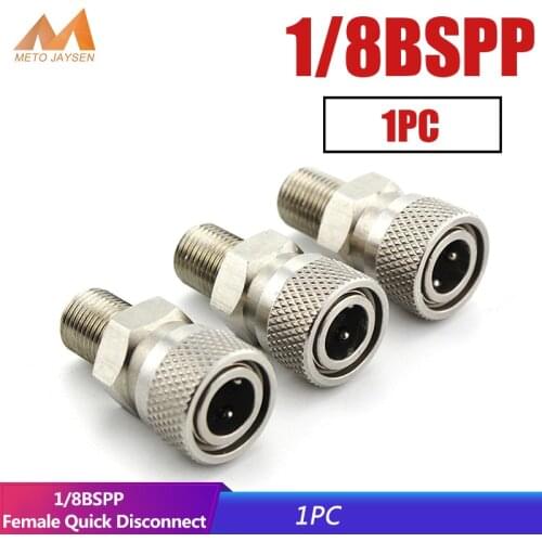 PCP Paintball 1/8BSPP 8mm Fill Nipple Coupler Male Quick Disconnect Air Refilling Stainless Steel Connector Socket