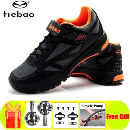 Tiebao Leisure Cycling Shoes Men Sapatilha Ciclismo Mtb Sneaker Women Chaussure Vtt Sports Mountain Bike Road Athletic Bicicleta