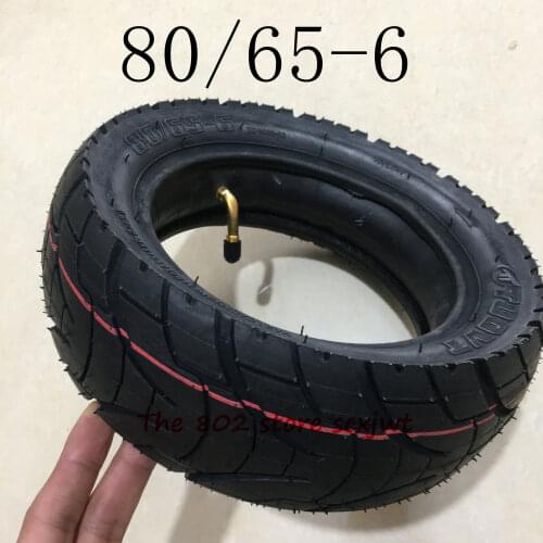 Super 80/65-6 Inner Outer Tire 10x3.0-6 TyreElectric Scooter Inflatable Road Tires E-Bike