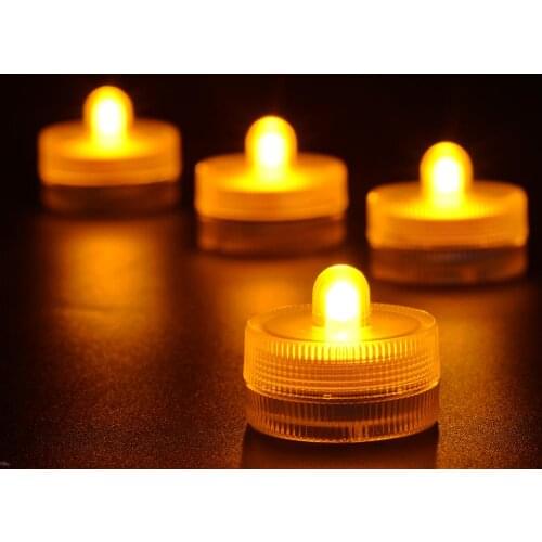 LED Undervase Tea Light Battery Powered Waterproof Submersible LED Floral Light for Glass Vases, Fish Tanks, Shihsa Hookah Decor