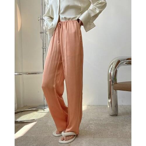 Spring woman viscose trousers