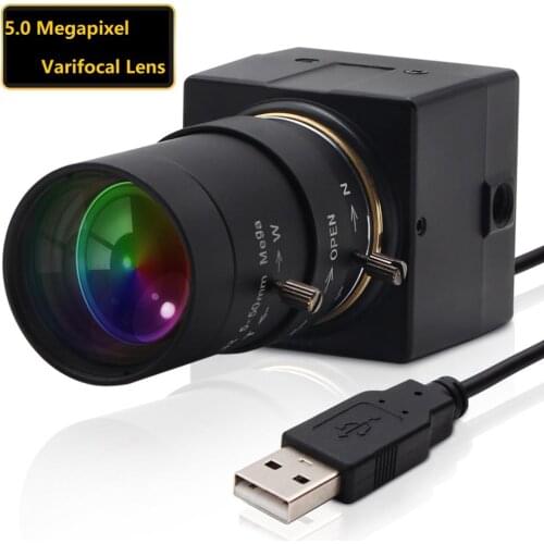 5 Megapixel 2592X944 High Resolution USB 2.0 Webcam Aptina MI5100 Color CMOS Full HD Varifocal 5MP USB Camera for 3D printer