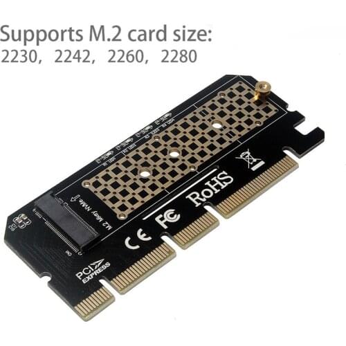 M.2 NVME to M2 Adapter NVME PCIE X16 M Key SSD Expansion Card Computer Interface M.2 NVMe SSD To PCIE M.2 Adapter