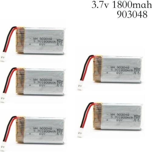 3.7V 1800mAh Lipo Battery RC Quadcopter Toys Accessories Spare Parts For KY601S lipo Battery 3.7 v 1800 mah 903048 lipo battery