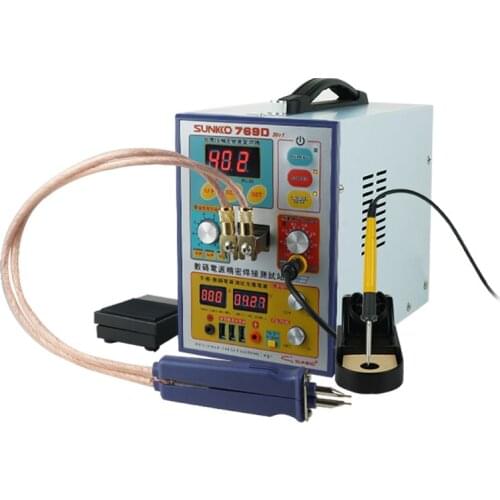 SUNNKO 769D SPOT WELDER MACHINE 110V/220V BATTERY WELDING MACHINE WITH 71A SOLDERING PEN FREE SHIPPING