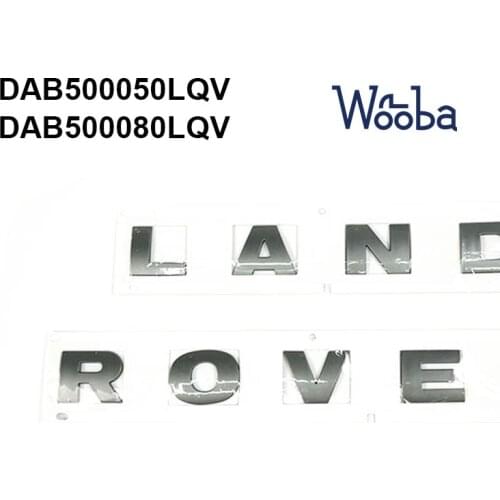 Auto Front Name Plate for Land Rover Discovery LR3 LR4 Car Brand Emblems Letter Sticker DAB500050LQV "Land" DAB500080LQV "Rover"