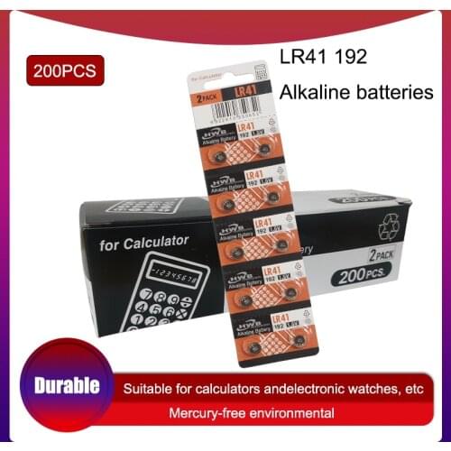200pcs LR41 Button Cell Batteries for Maxell 100% Original SR41 AG3 G3A L736 192 392A Zn/MnO2 1.5V Lithium Coin Batteries