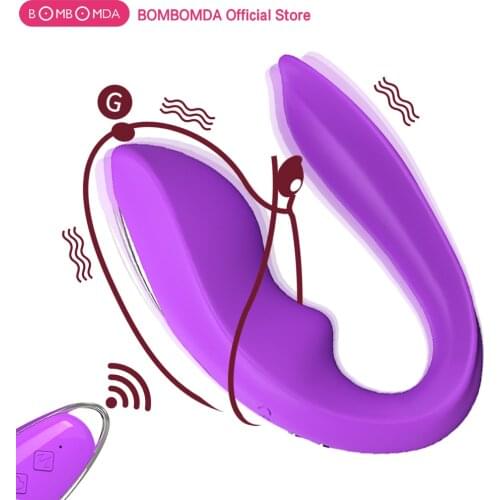 Wireless Vibrator Dual Motor U Shape Dildo G Spot Vibrator Clit Vibrators Stimulation Sex Toy for Women Couple USB Rechargeable