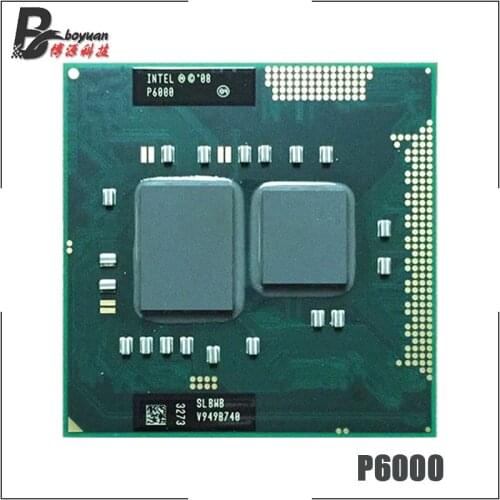 Intel Pentium P6000 SLBWB 1.8 GHz Dual-Core Dual-Thread CPU Processor 3M 35W Socket G1 / rPGA988A