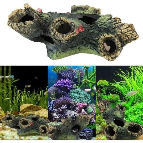 Rockery Stone Resin Aquarium Ornaments Artificial Cave Landscaping Accessories For Fish Tank Aquarium Decoration Background