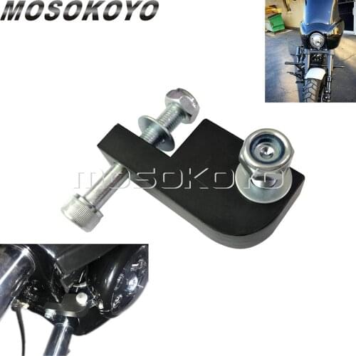 Motorcycle 39mm / 49mm Front End Running Fairing CNC Aluminum Fairing Relocation Headlight Extension Block For Harley Dyna Sport