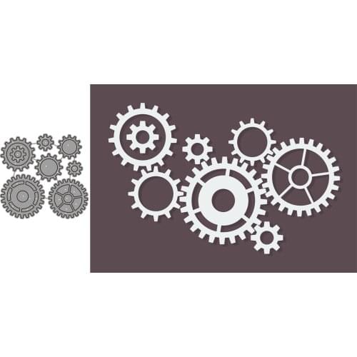 Set Of Gear Crafting Dies Emboss Stencil For Metal Cutting Dies Diy Die Scrapbooking Paper Cut Latest
