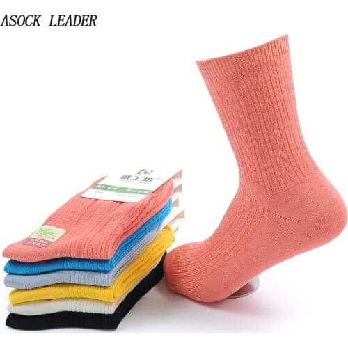 6 Pairs Spring&Summer Women Socks New Cotton High Quality Bamboo Fiber Candy Color Fashions Breathable Comfortable Short Socks