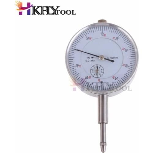 Precision 0.01mm Dial Indicator Gauge 0-10mm Meter Precise 0.01mm Resolution Indicator Gauge Mesure Instrument Tool Dial Gauge
