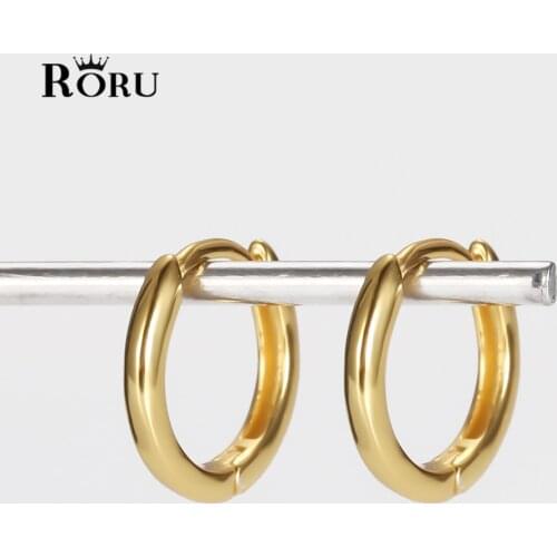 Real 925 Sterling Silver 8mm Small Hoop Earrings for Women Piercing Earings Round Circle Earring Jewelry Pendientes Gifts 2021