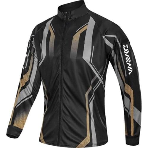 Outdoor Sports Fishing Shirt Sunscreen Breathable Long sleeve Jackets Man‘s uv protection Plus Size Fishing Jerseys