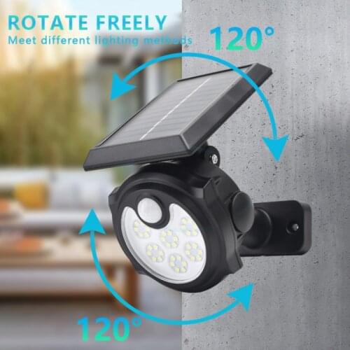 LED/COB Waterproof Solar Light Outdoor Motion Sensor Wall Light Solar Recharge Emergency Led Light For Street Garden Lawn Lamp