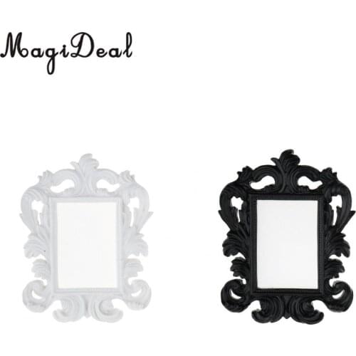 MagiDeal Vintage Mini Picture Photo Frame Wall Decor Wedding Party Gift Favor White/Black