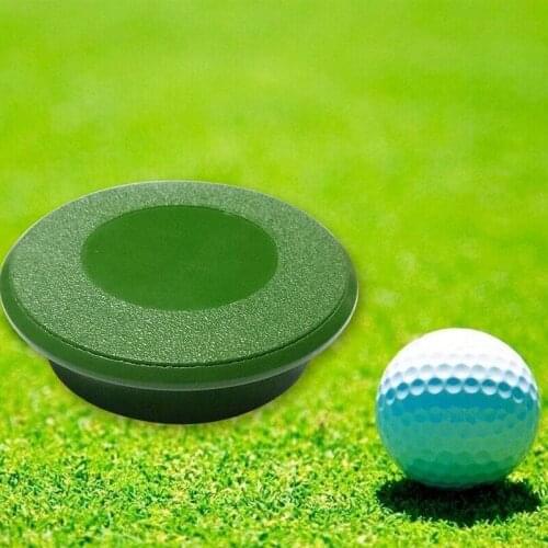 Green Golf Hole Cup Cover Practice Training Aids Portable Travel Home Office Golf Accessories