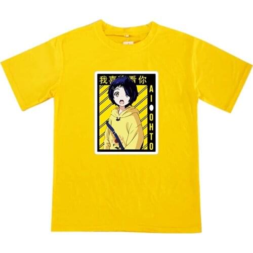 Summer Women T-Shirt Wonder Egg Priority Casual Fashion Anime Breathable Boy and Girls Kawai Tops Women Sport Tops Size XS-4XL