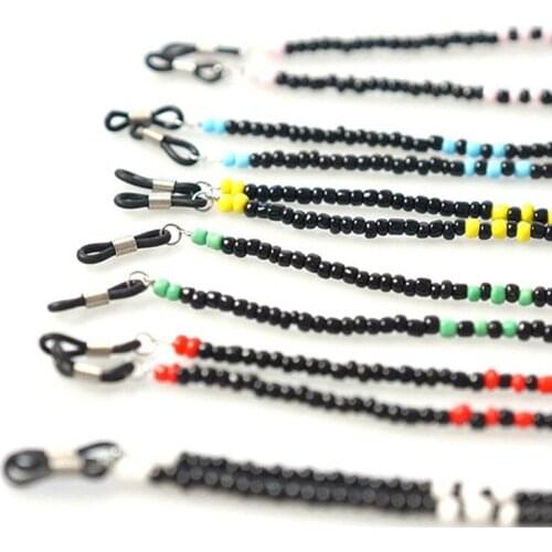 1PC New Fashion Unisex Anti-lost Acrylic Beaded Chain Face Mask Lanyards Reading Glasses Chain Neck Straps Mask Cord Holder