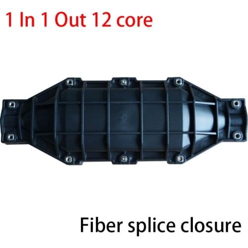 1 Into 1 Out 12 Core Fiber Opitcal Splice Closure Boxes Fiber Optic Waterproof Terminal Box