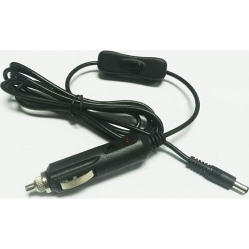 2m Car Charger Plug to DC5.5*2.1 Plug Quick Connector 5A/2464/20AWG Copper Cord Extension Cable for Dust collector Air purifier