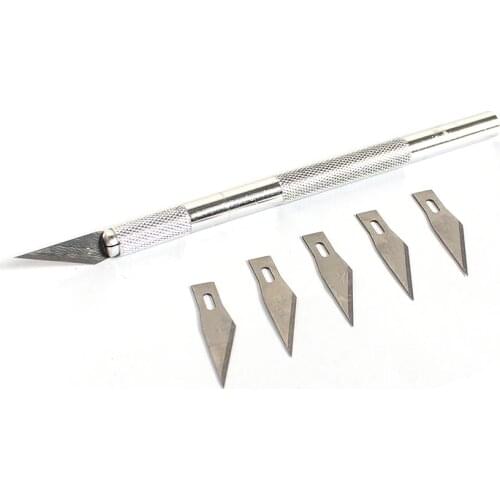6 Blade Carve Knife Extra Backup Tool Sculpture Engrave Graver Cutter Craft Wood Cut Scorper Sculpte Razor Sharp woodcarve Hobby