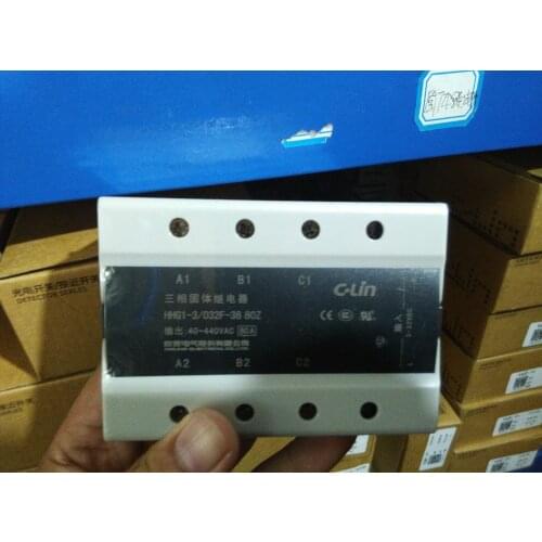 Brand new original authentic C-Lin HHG1-3/032F-38 80Z three-phase DC control AC SSR-DA solid state relay 80A 40-440VAC