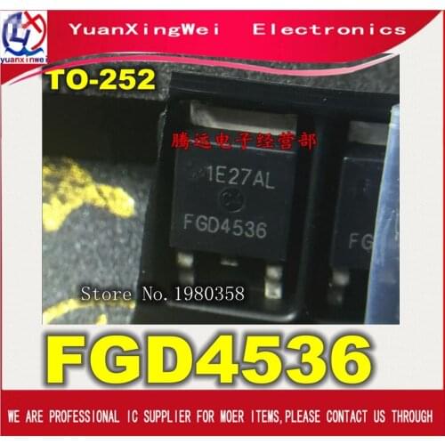 Free shipping 100pcs/lot FGD4536 TO252 100% original