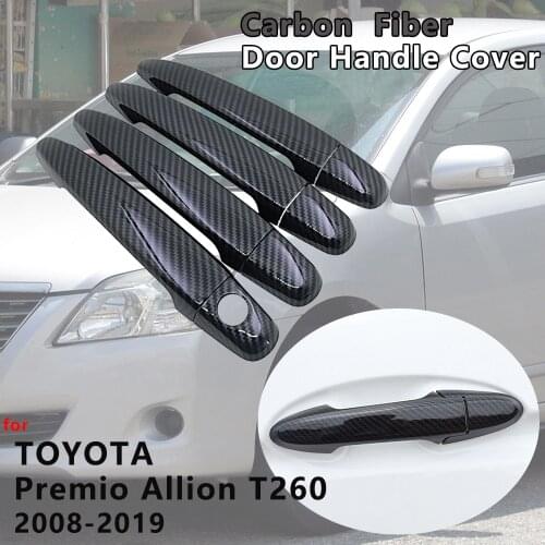 For Toyota Premio Allion T260 2008 2009 2010 2011 2012 2013 2014 2015 2016 2017 2018 Carbon Fiber Door Handle Cover Accessories