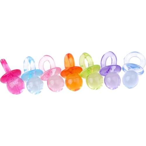 Hot Sale 50pcs/pack Baby Mini Pacifiers Feeding Dummies Soother Nipples High Quality Feeder Boys Girls birthday Decoration