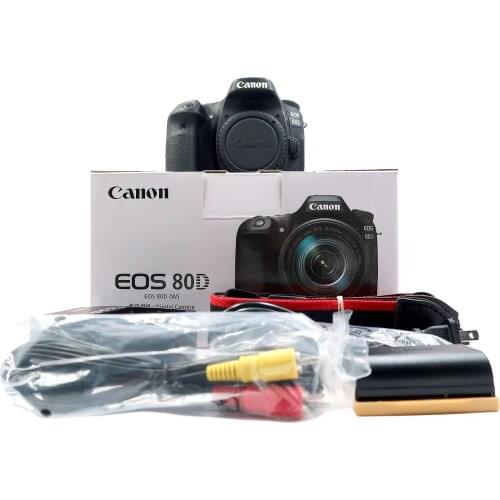 Canon 80D DSLR Camera -24.2MP -Vari-Angle Touchscreen -Video - Wi-Fi