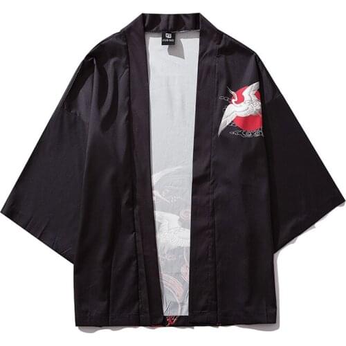 Yukata Man Japanese Traditional Orient Ethnic Cardigan Kimono Haori Women Unisex Thin Loose Outfits Asian Streetwear Fashion