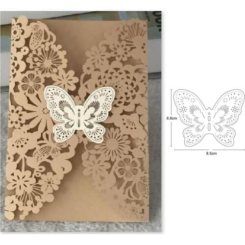 Etched butterfly Metal Cutting Dies Stencil for DIY Scrapbooking Album Embossing Paper Cards Decorative Crafts Die Cuts