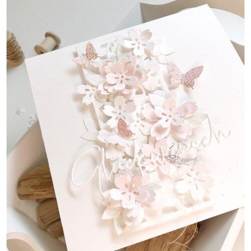 Mmao Crafts Metal Steel Cutting Dies New Letter butterfly group Stencil For DIY Scrapbooking Paper/photo Cards Embossing Dies