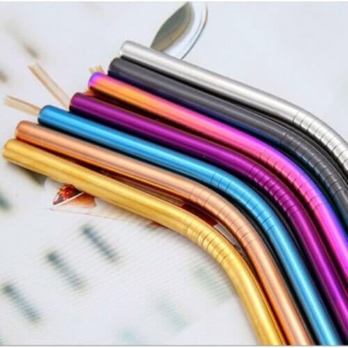 Reusable straw Metal straw Stainless steel straw plastic straws drinking tubes straw long drink straw black straws Metal straw