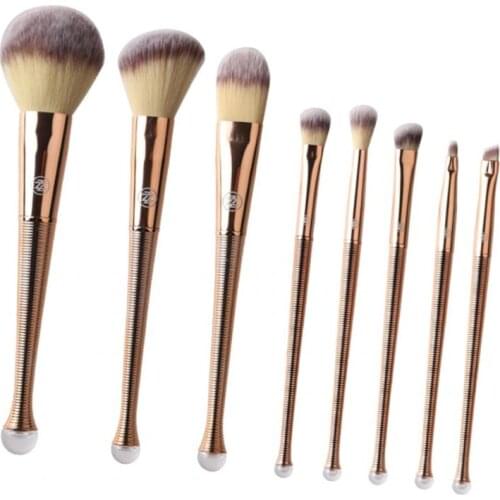 Travel Soft Synthetic Makeup Brushes Set Powder Brush w/ Storage Bag