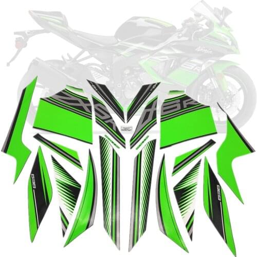 Motorcycle For ZX6R ZX-6R 2013-2017 2014 2015 2016 Fairing Sticker Decals Kit High Quality Silkscreen Applique Protector Racing