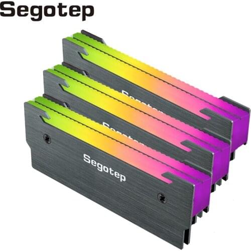 Segotep X2 RAM Memory Cooling RGB Heat Sink For PC Aluminum 5V 3Pin AURA SYNC/ SATA RGB Radiator Computer RAM Cooler