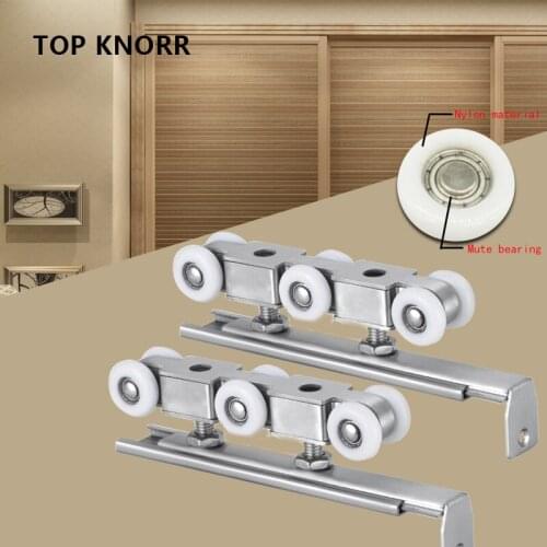 Furniture hanging wheel sliding door suspension pulley suspension mute track wheel balcony sliding cabinet 4 wheels 6 wheels