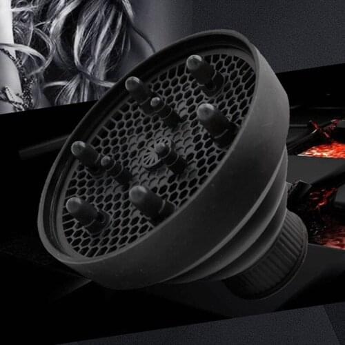 Dropshipping Lightweight Foldable Silicone Diffuser for Hair Salon Curly Styling SMJ