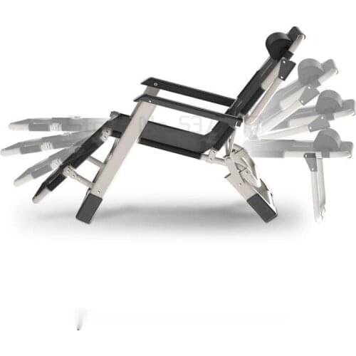 Reclining chair folding chair lunch break armchair nap folding bed cool chair beach family leisure balcony lazy summer
