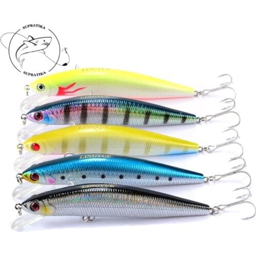 Fishing Lure5Pcs/set Artificial Plastic Hard Bait 13.5cm/26.5g Wobblers Bionic Bait 4# With Sharp Treble Hook 3D Simulation Eye