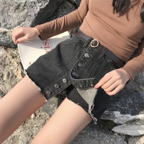 Shorts Women Elegant Fashion Simple All-match Womens Short Korean Version Trendy Summer Breathable Ladies Slim Female Black