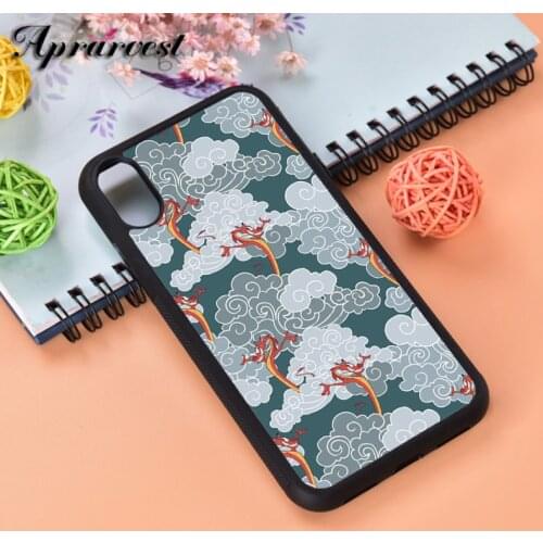 Aprarvest Mulan Mushu clouds Silicone Rubber Phone Case Cover For iPhone 6 6S 7 8 PLUS X XS XR 11 12 MINI PRO MAX
