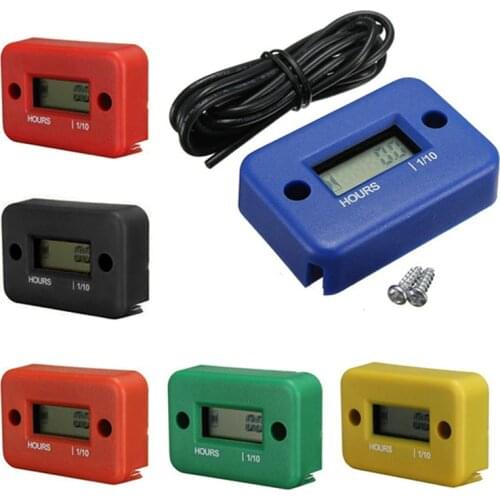 New Waterproof Digital LCD Counter Hour Meter for Motorcycle ATV Snowmobile Marine Boat Yama Ski Dirt Quad Bike oh6 CSL2017