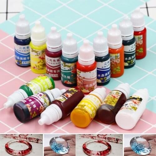 High Concentration UV Resin Liquid Pearl Color Dye Pigment Epoxy for DIY Jewelry Making Crafts XH8Z NO20