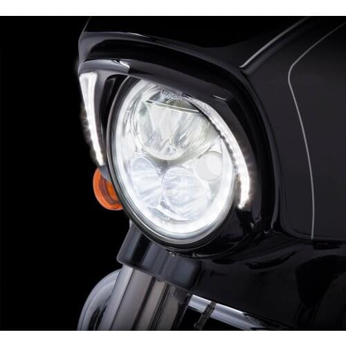 Motorcycle 7-Inch Headlight Bezel Trim Ring For Harley Touring Street Glide Road King Electra Tri Glide FLHR FLHX FLTXR