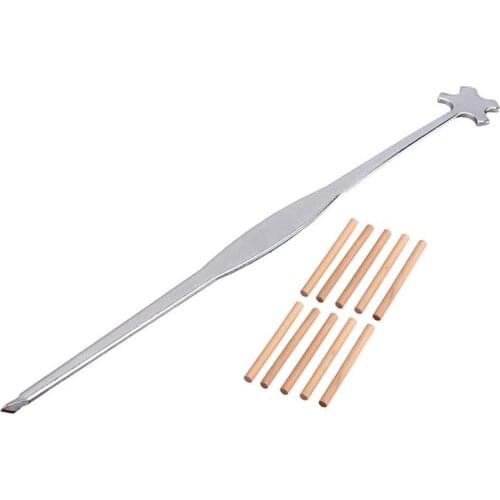 Violin Accessories 1Pc Stainless Steel Violin Placement Sound Post Setter Repair Tool Frets Hook Hot +10pcs Violin column